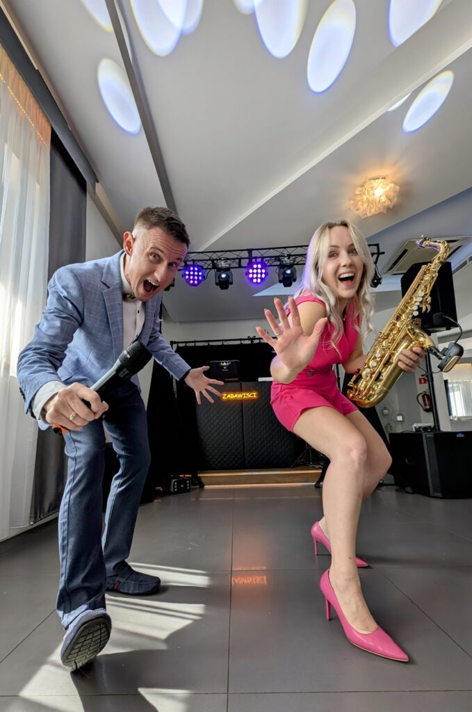 DJ i saksofonistka na weselu na Śląsku - Zabawiści
